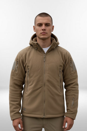 Termalna taktička fleece jakna s kapuljačom
