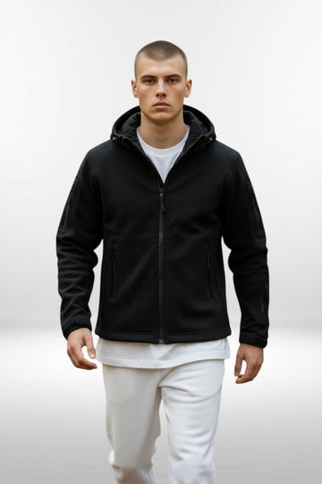 Termalna taktička fleece jakna s kapuljačom